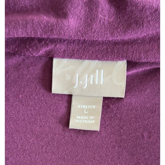 J. JILL Stretchy Empire Waist V-neck Tunic Size L EUC - Picture 3 of 7